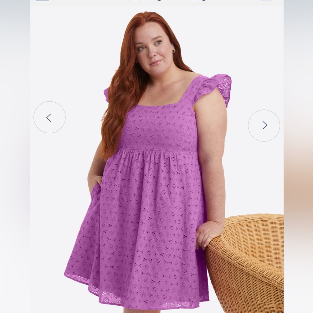 Draper James Maddie Babydoll Dress in Eyelet